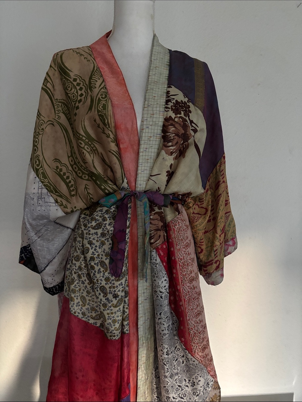 Sacred Threads Silk Robe Kimono - Picture 11 of 12